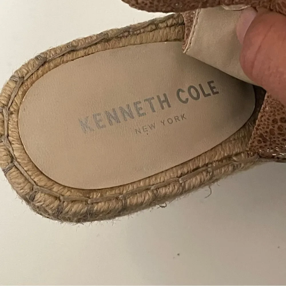 KENNETH COLE New York Wedges Odette Platform Espadrille Size 9.5